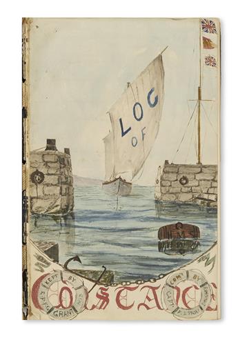 (SHIP’S LOGS.) Grant, E[dmund] P[ercy] F[enwick] G[eorge]. Log of HMS Achilles Commanded by Captain E. Kelly /